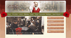 Desktop Screenshot of padrepiodevotions.org