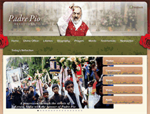 Tablet Screenshot of padrepiodevotions.org
